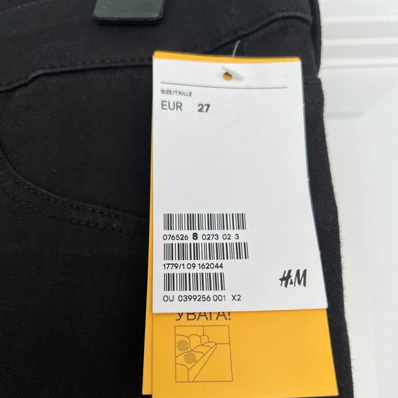 New H&M Black Skinny Ankle Jeans size 27 (bundle of three pairs) - Picture 5 of 9